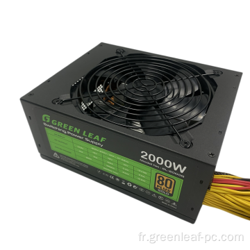 Alimentation de commutation silencieuse 2000w 8gp